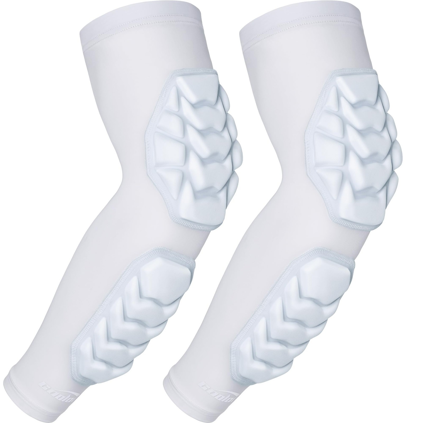 COOLOMG Football Arm Pads Padded Forearm Elbow Sleeves Protection Support for...