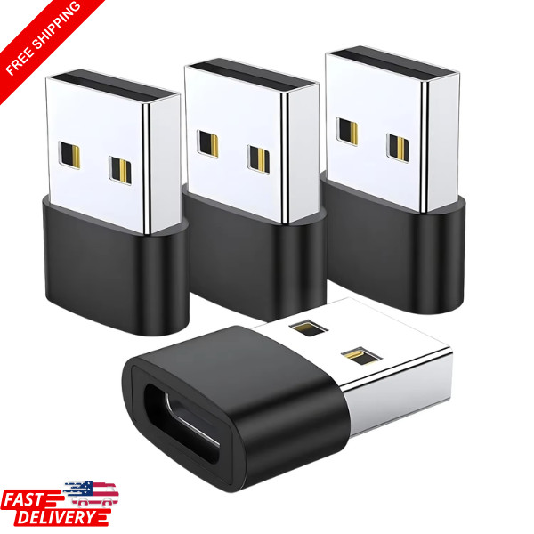 USB C Type C Female to USB 3.0 Type A Male Port Converter Adapter NEW
