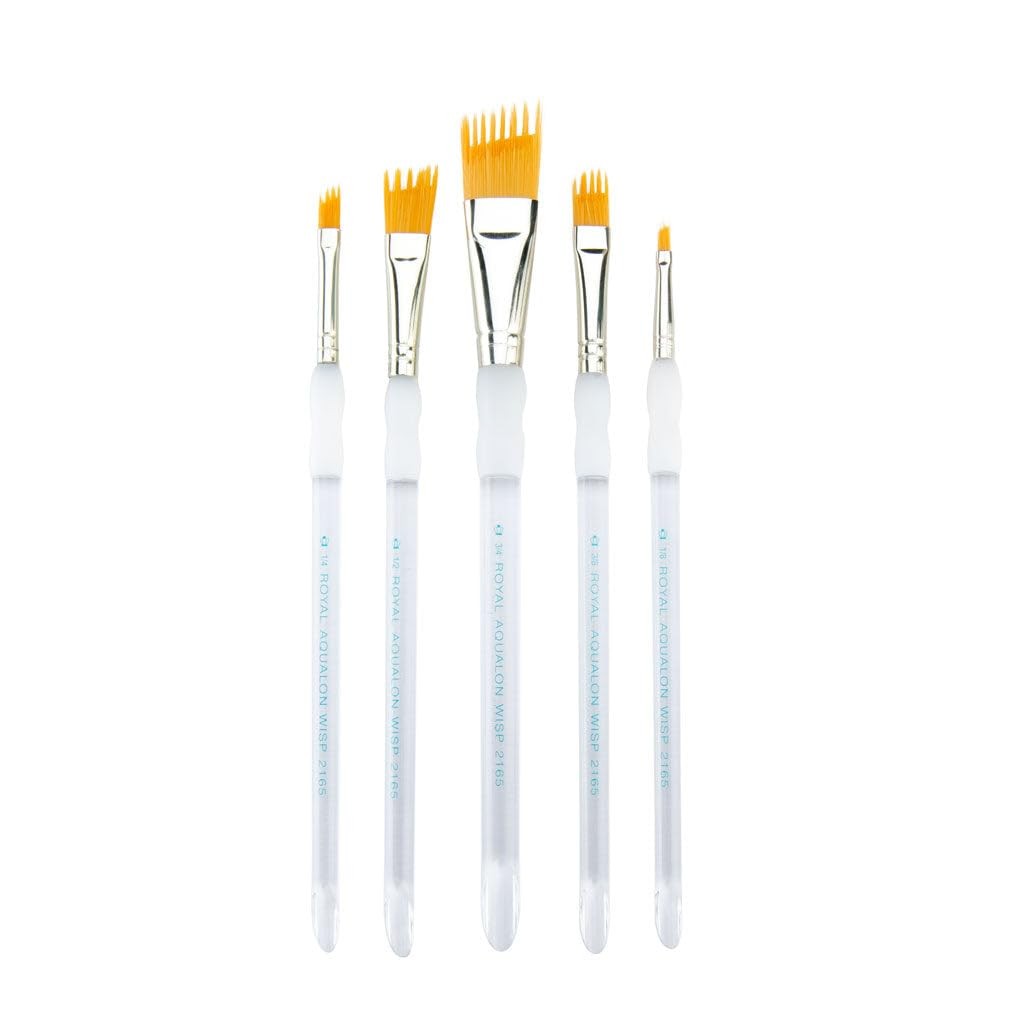 Aqualon Wisp Angular Artist Brush Set, 5-Piece