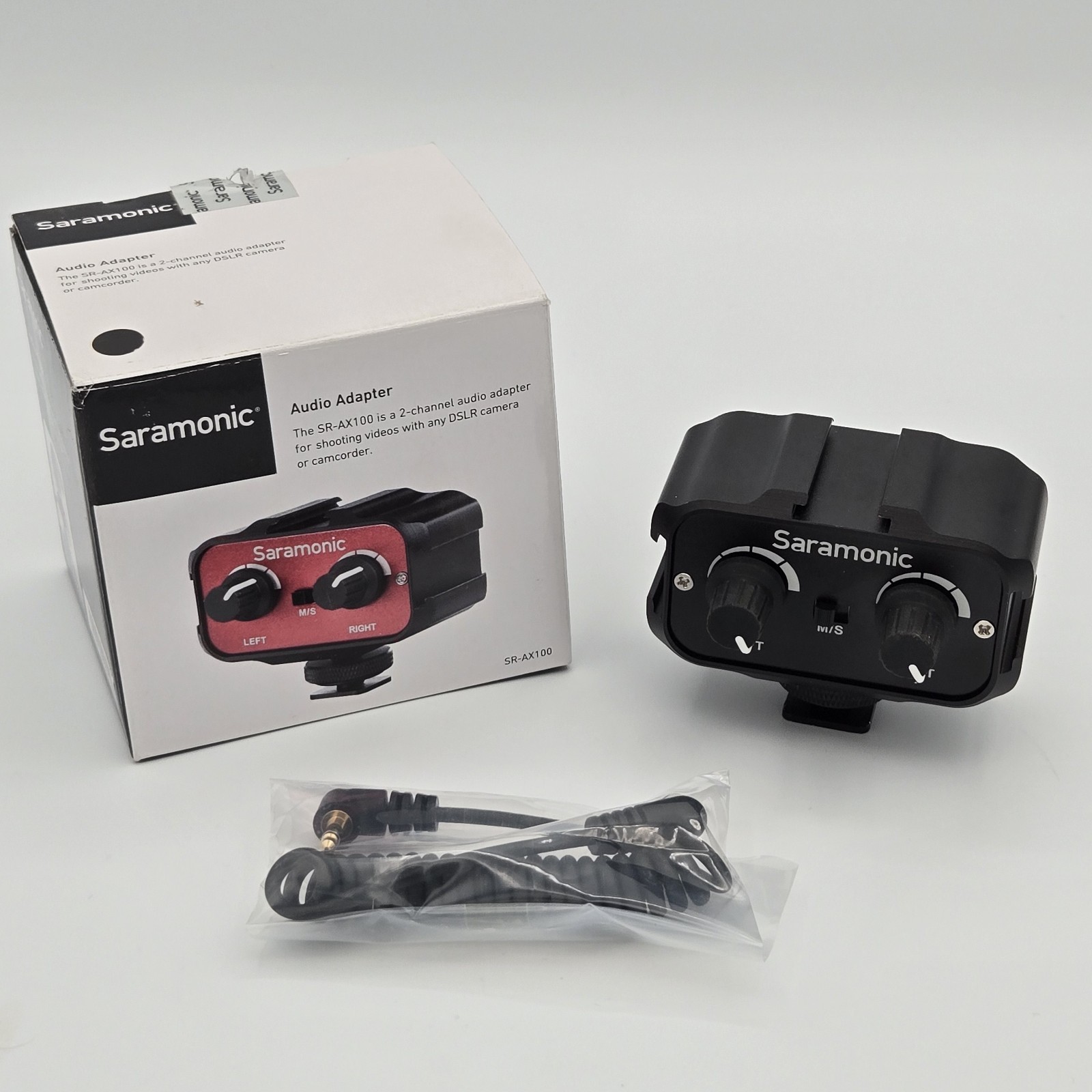 Saramonic SR-AX100 Universal Audio Adapter with 3.5mm Inputs for DSLR Cameras