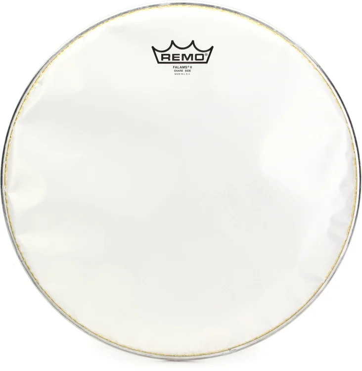 Remo Falams II Smooth White Snare Side Drumhead - 14 inches