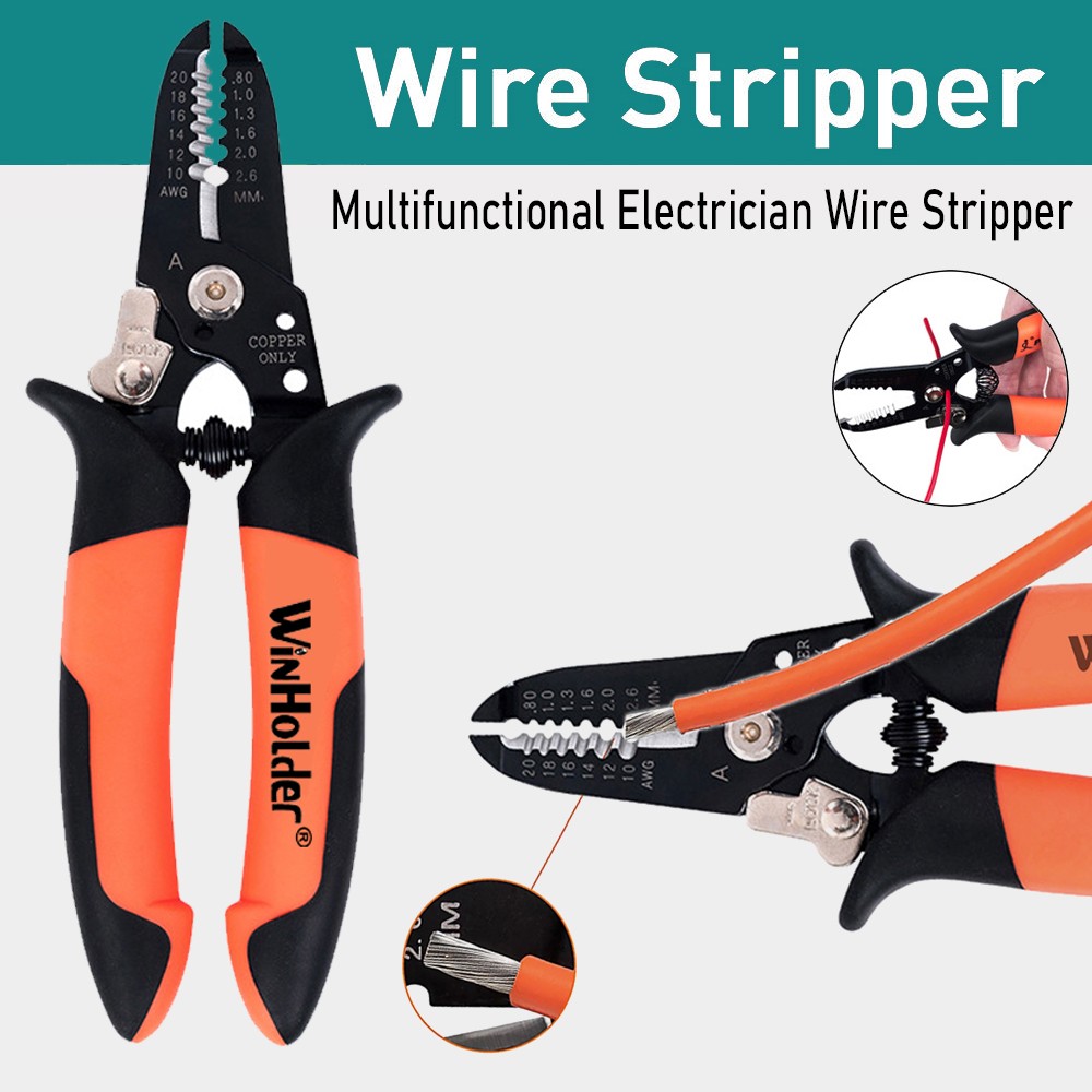 Self Adjusting Insulation Wire Stripper Cutter Crimper Cable Stripping Tools US