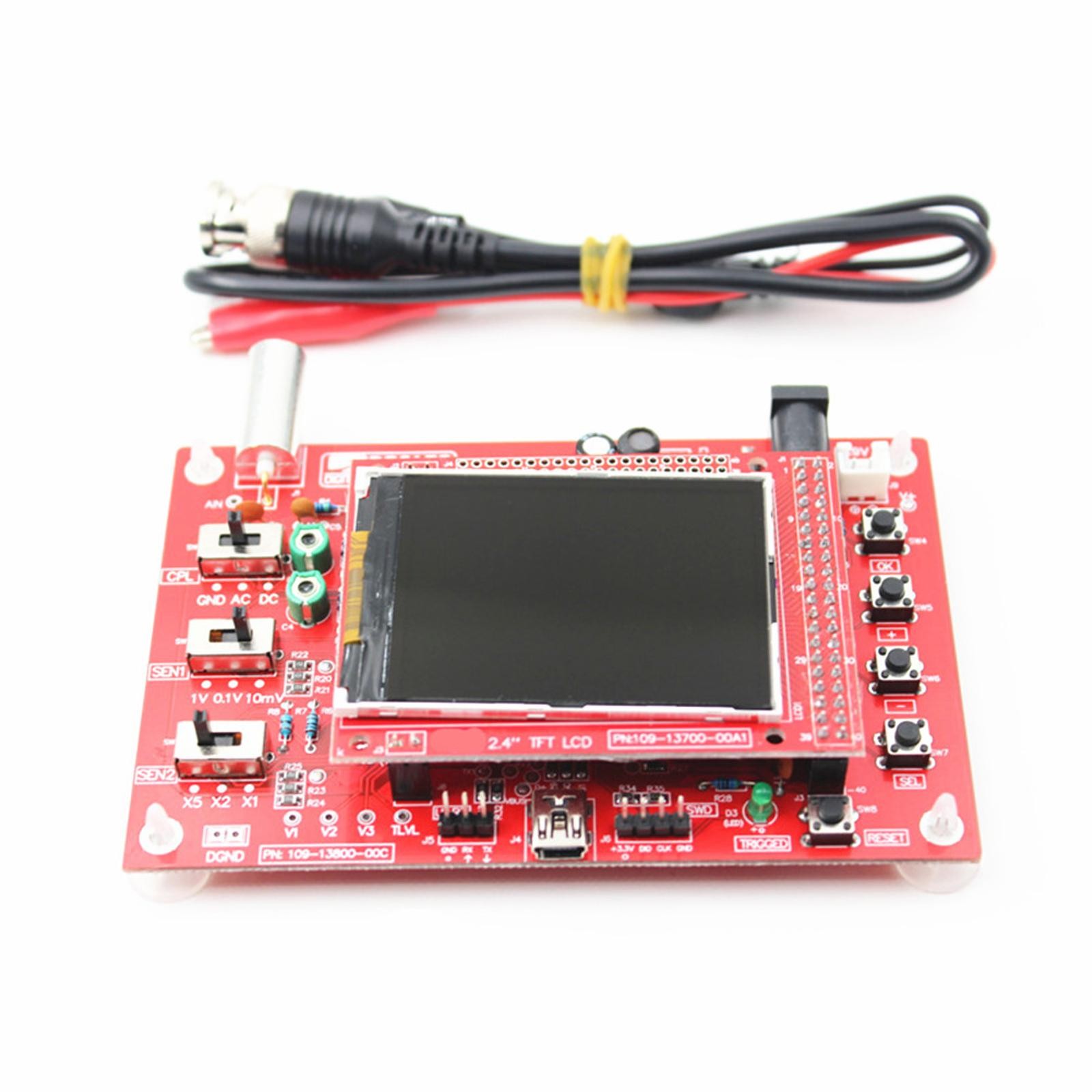 New DC 9V 12Bit DSO138 2.4" TFT Digital Oscilloscope Kit Assembled DIY Module
