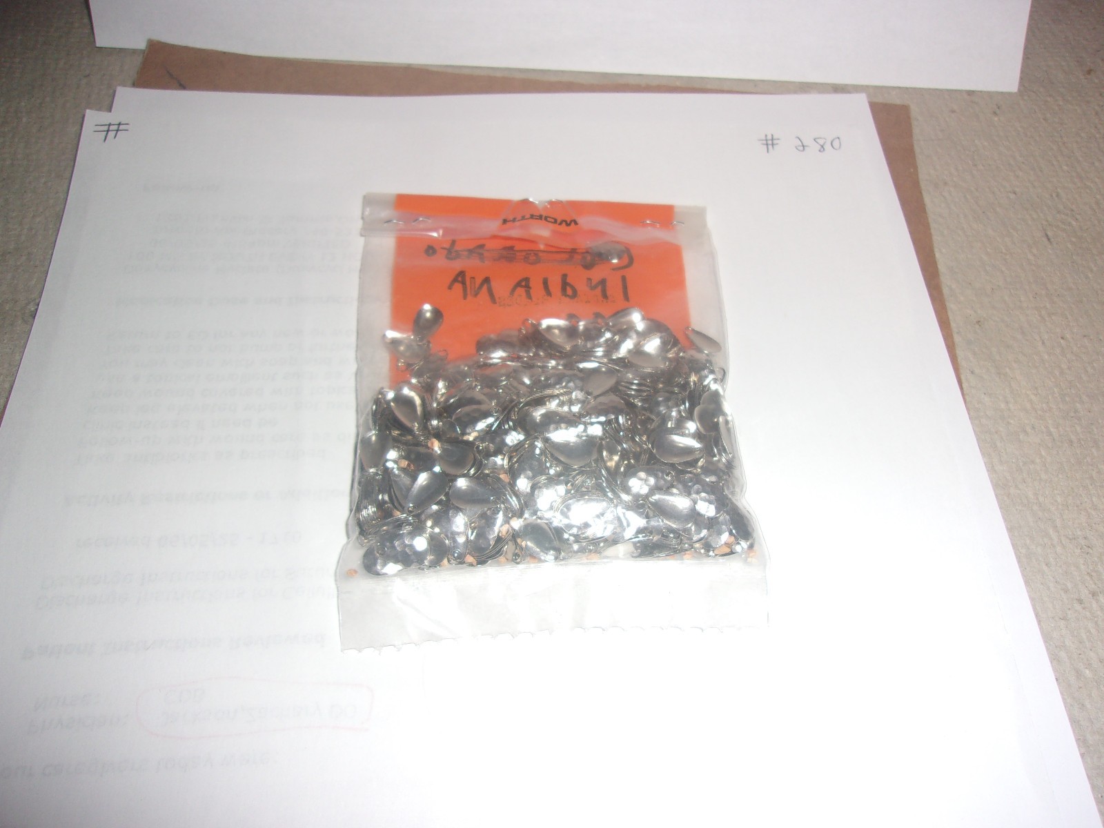 (500 + ) Worth Indiana  # 00 Hammered Spinner blades Last Ones (NEW) # 488