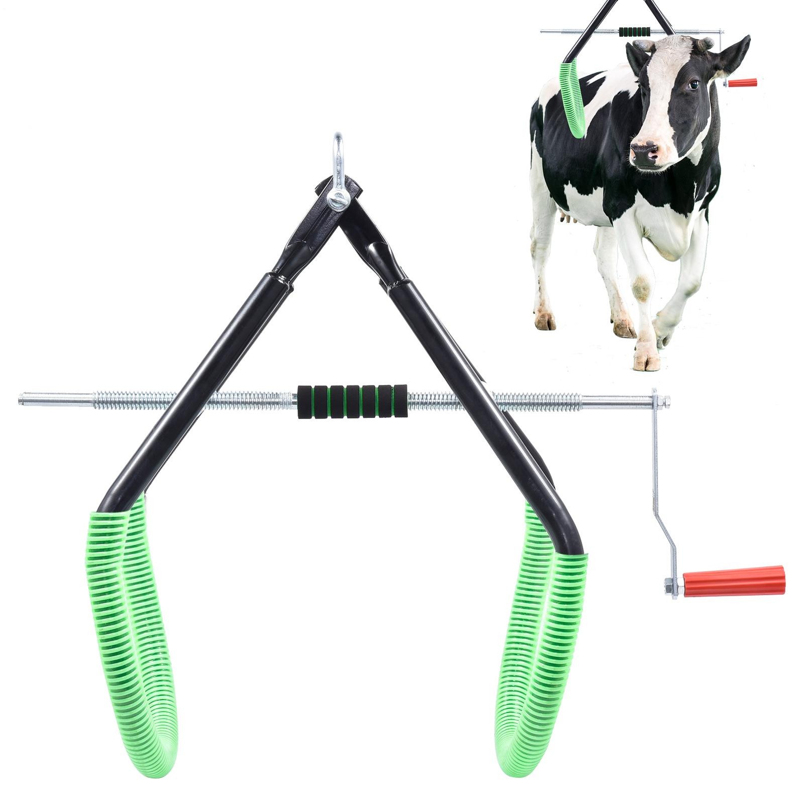 Cow Hip Lift, Heavy-Duty Cattle Lifter - Steel Cow Lift with Adjustable