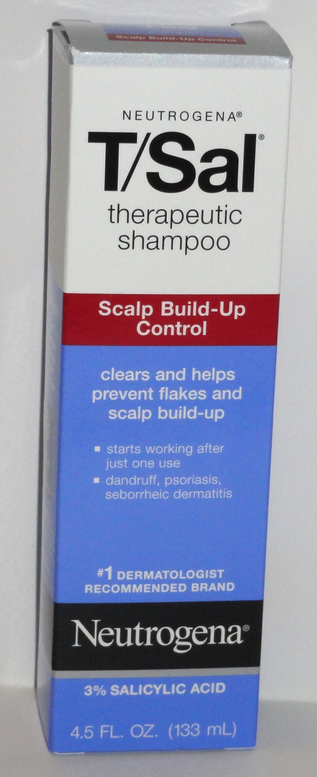 Neutrogena T/Sal Therapeutic Shampoo Scalp Build-Up Control Salicylic Acid 4.5oz