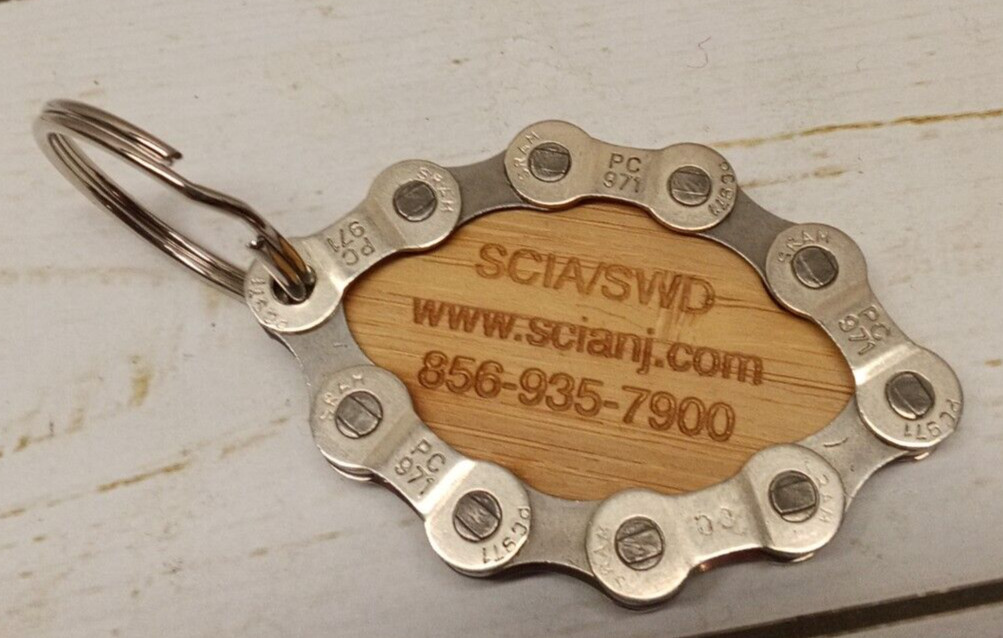 PC 971 SRAM Bike Chain Key Chain 2.25" Long
