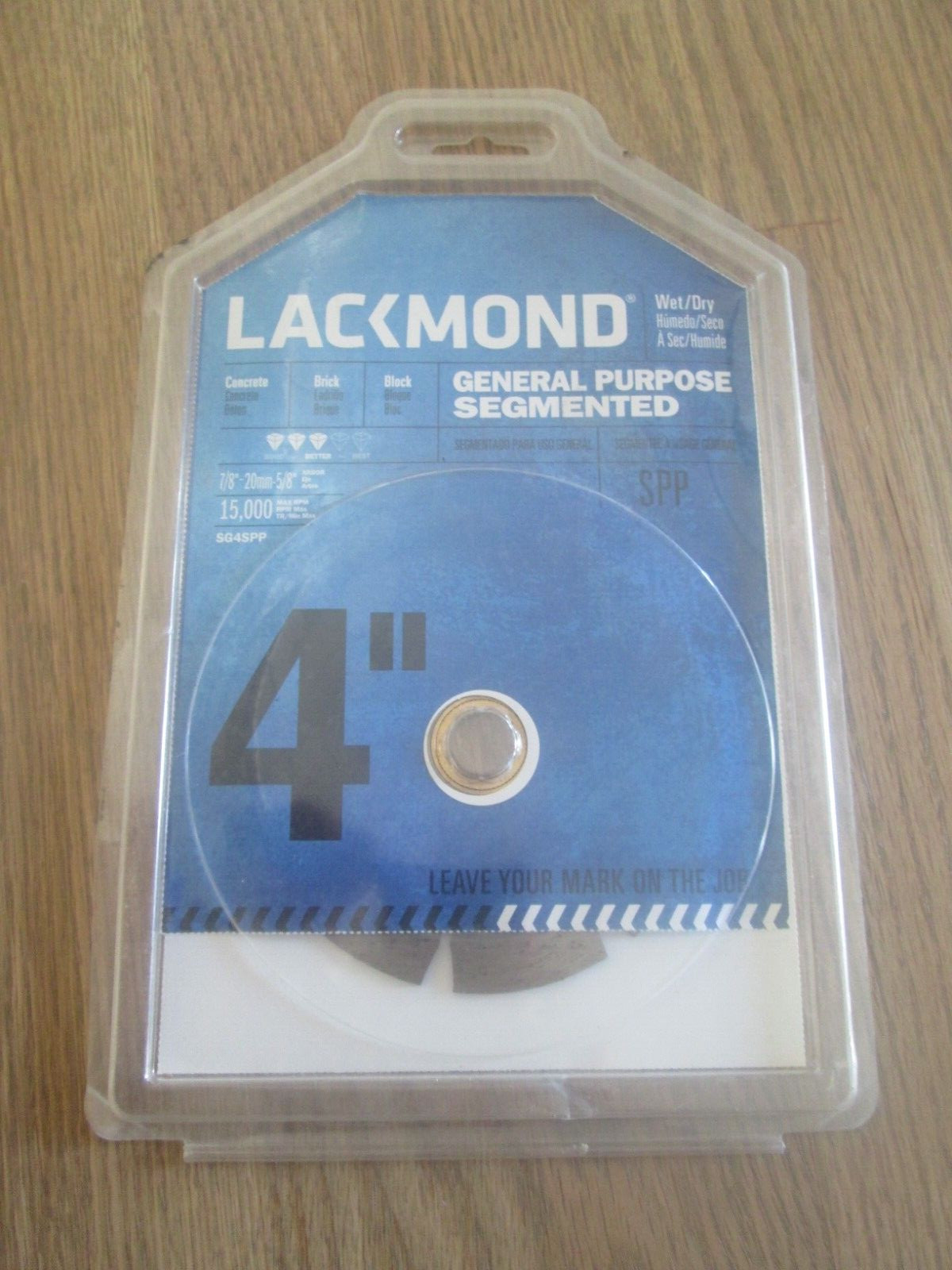 New - SG4SPP  Lackmond 4"  General Purpose Diamond Saw / Grinder Blade