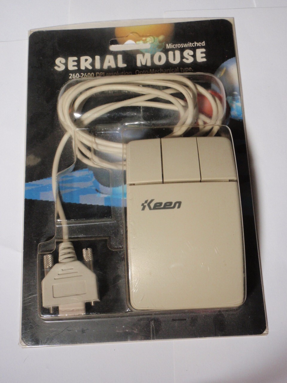 Vtg Keen Microswitched Serial Computer Mouse Mod 260-2600 *UNTESTED*