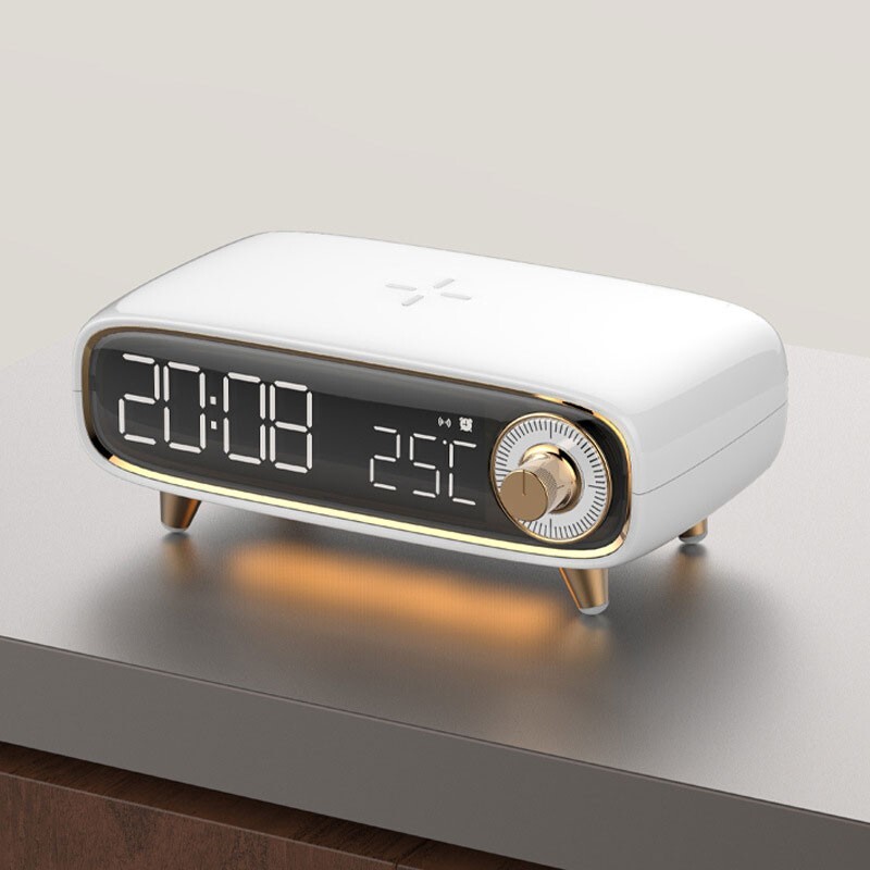 Bluetooth Speaker Alarm Clock Warm Night Light for Customers Female Teachers