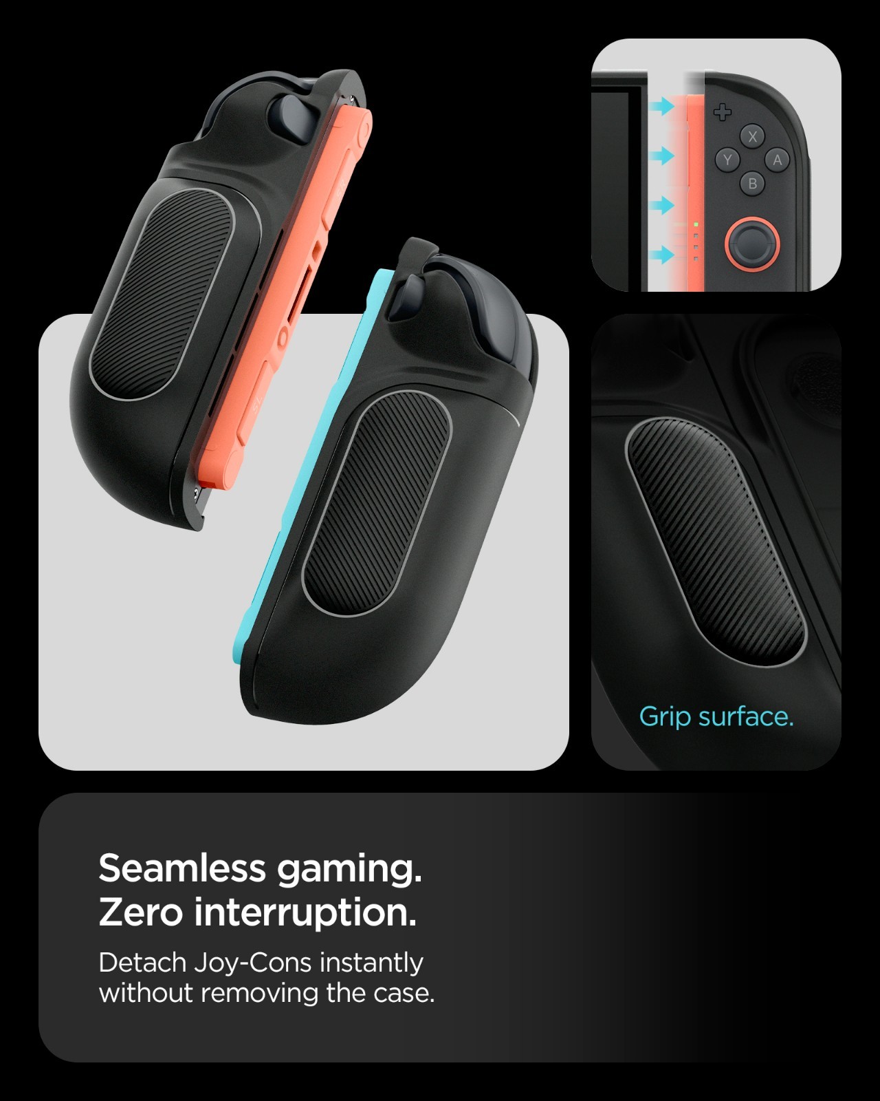 For Nintendo Switch 2 | Spigen Snap Switch Case Detachable Card Storage Grip