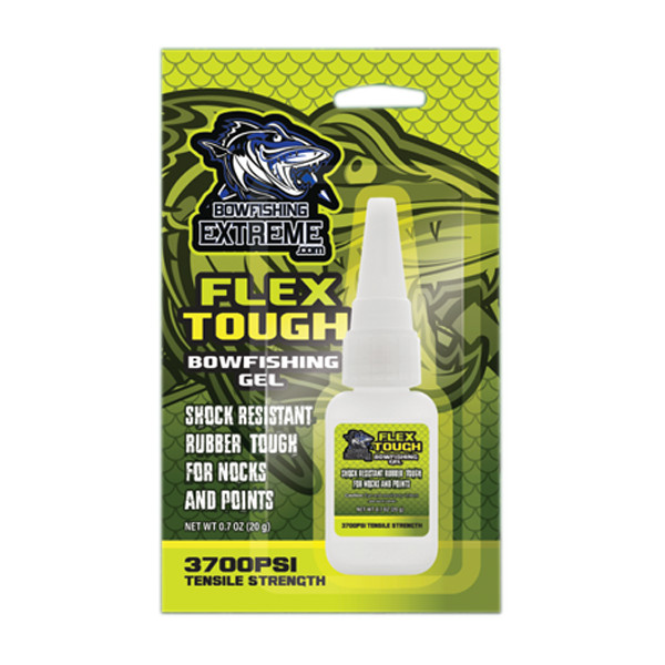 Flex Tough Bowfishing Gel Secure Bow Fishing Points or Nock to Arrow