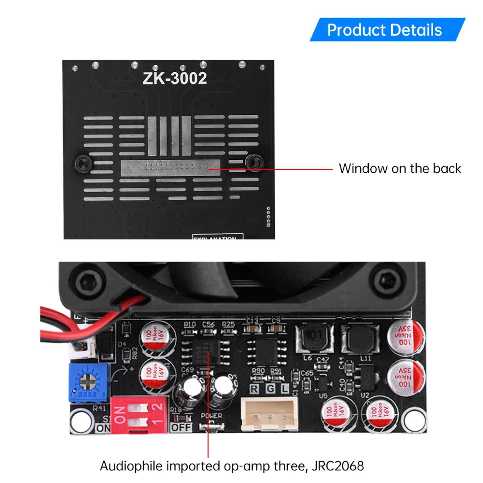 TPA3255 Digital Amplifier Board For Intelligent Temperature-Controlled Cooling