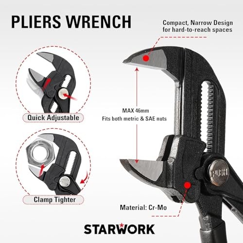 STARWORK TRUE MECHANIC 169 Piece Mechanics Tool Set Professional
