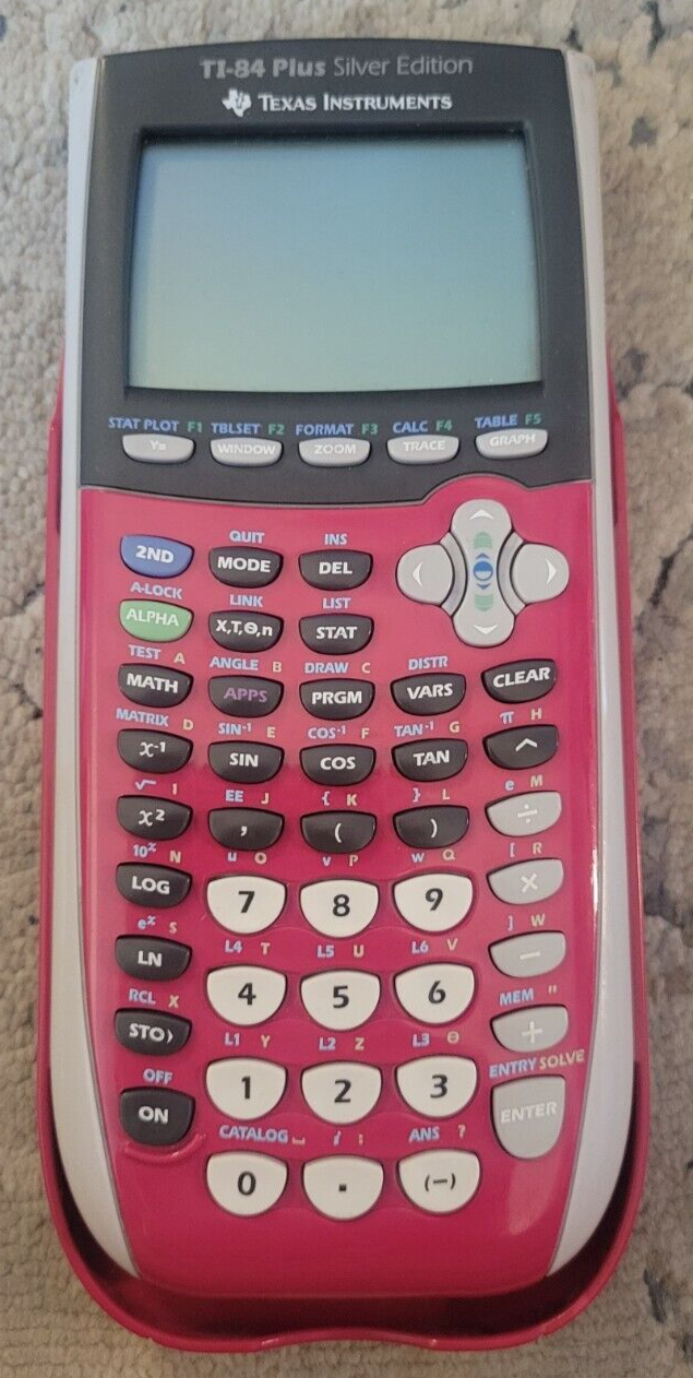 Texas Instruments TI-84 Plus Silver Edition Pink