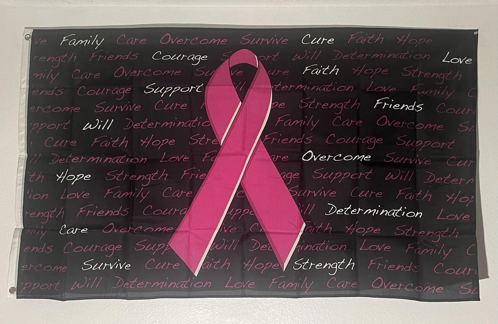 Pink Ribbon Breast Cancer Flag 3’x5’ Women Breast Cancer Awareness