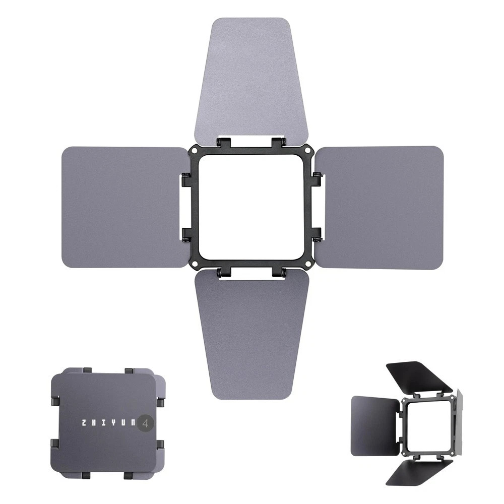 ZHIYUN Light Barn Door -for X100 RGB, X100 Bi-Color, CX100, CX50, X60 4 Leaf