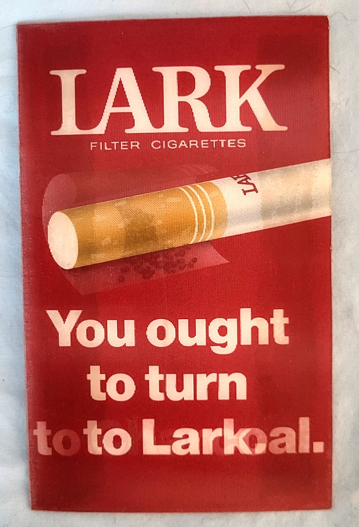 Vintage Vari-Vue Lark Cigarettes Flicker Ad