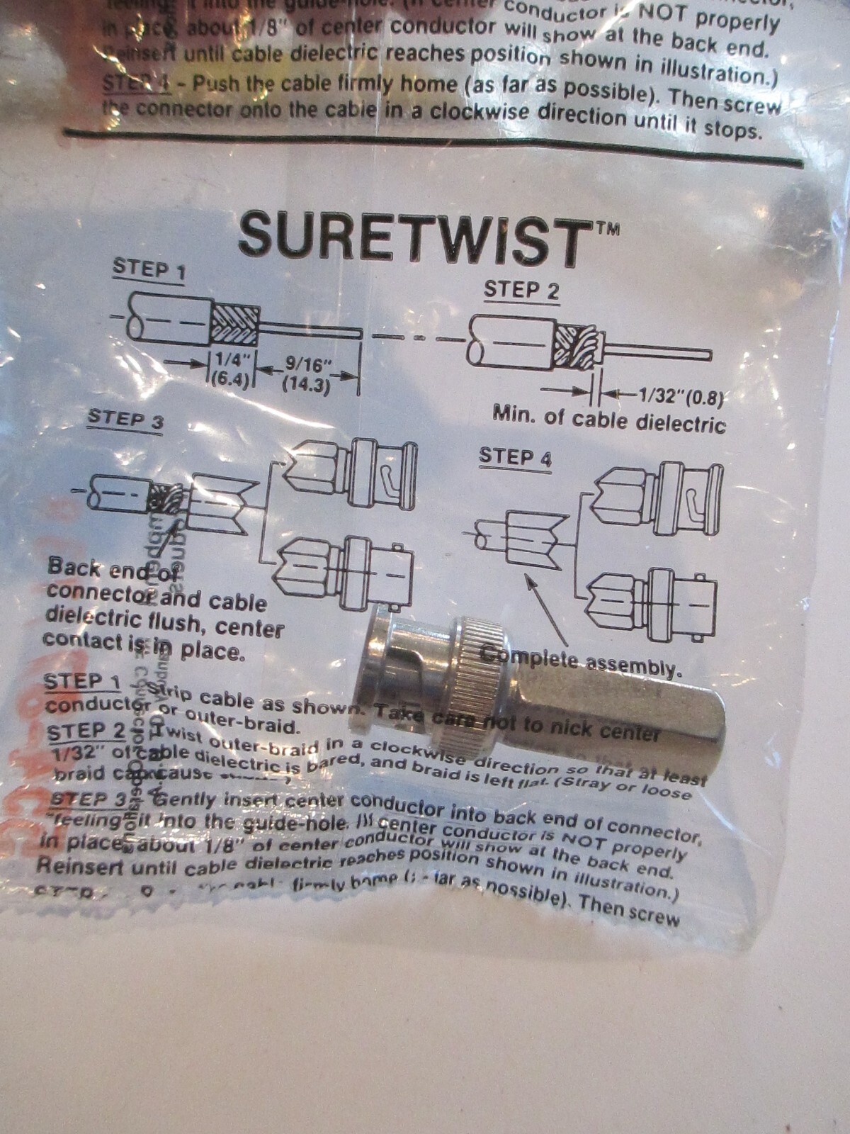 NOS Suretwist Connector  #554-87          A1