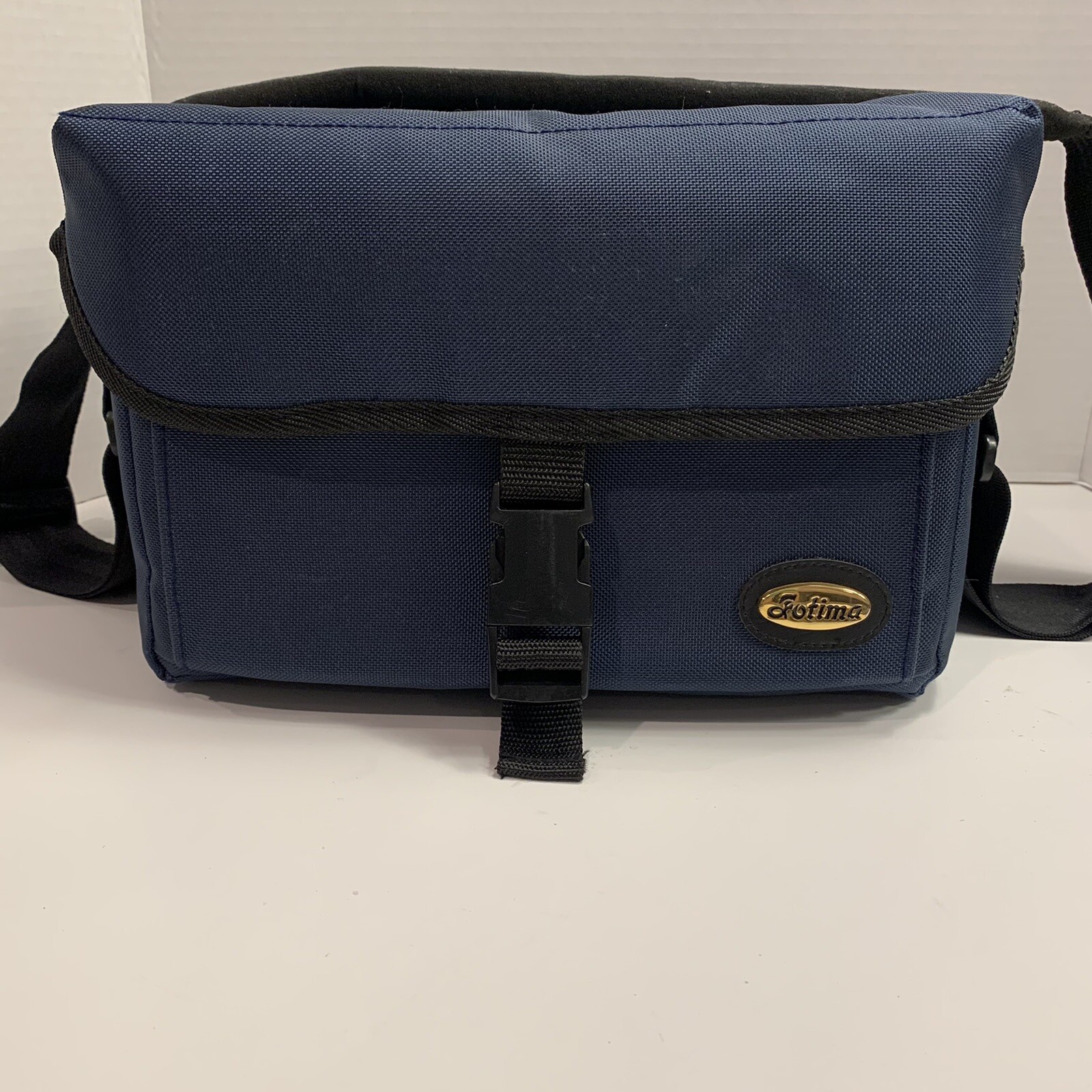 FOTIMA Shoulder Camera Bag Blue Adjustable Strap