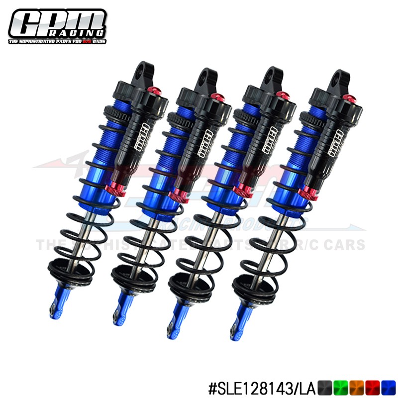 GPM Alloy Front + Rear Shock Damper for TRAXXAS SLEDGE 1/8 Negative pressure