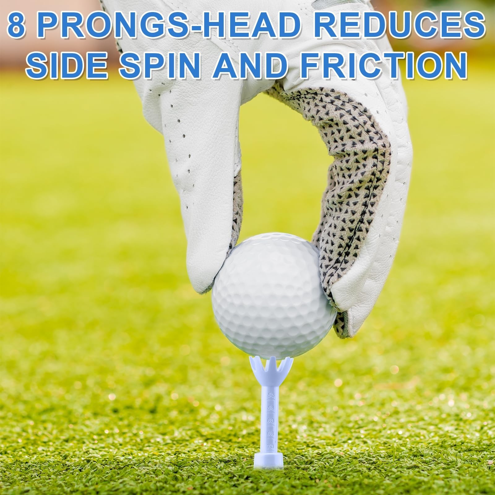 BOXOB 2pcs Adjustable Golf Tees, Golf Simulator Tees for Driving Range Mat Ba...