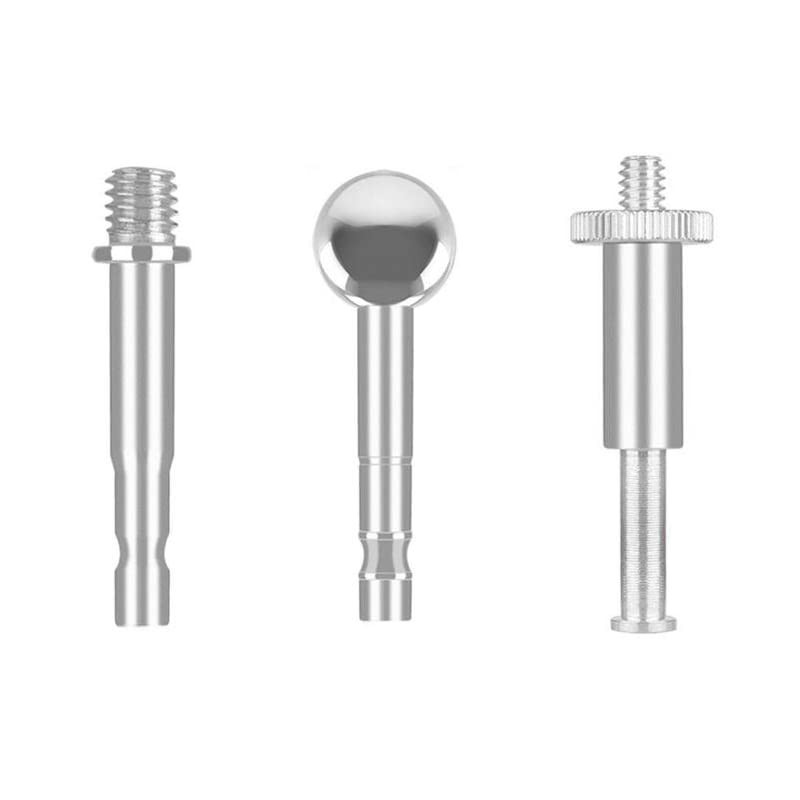 3 Pack Boom Arm to 17mm Ball 1/4 inch 3/8 Screw Bolt Mount Connector Adapter ...