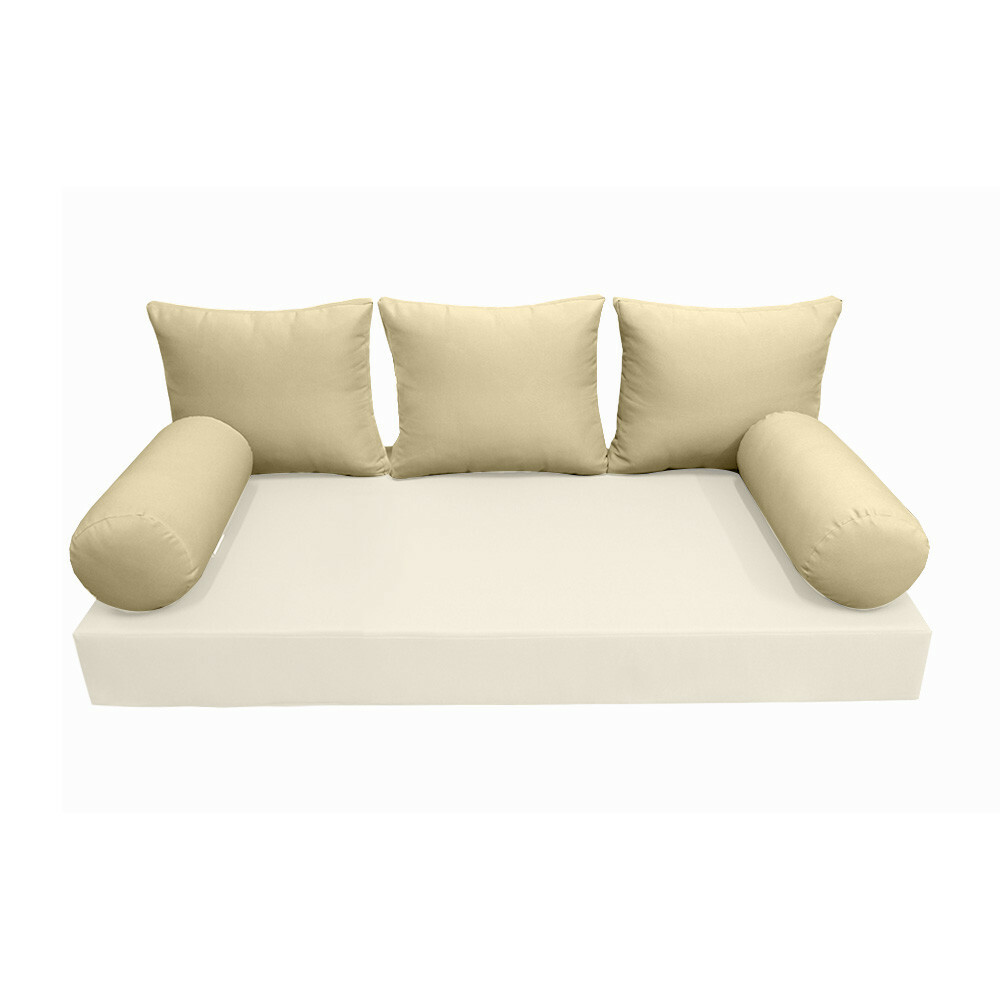 |SLIPCOVER ONLY| S3 Outdoor Bolster Backrest Pillow Covers Knife Edge Full AD103