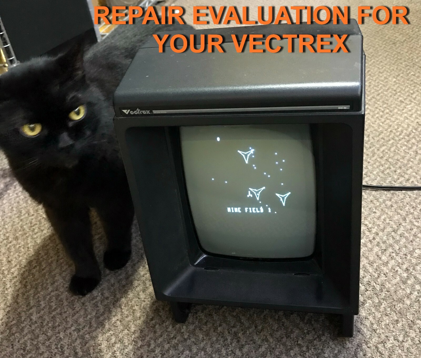 Rebuilt Vectrex 3000 GCE CONSOLE Custom w/ MODS Upgrade Repair Evaluation