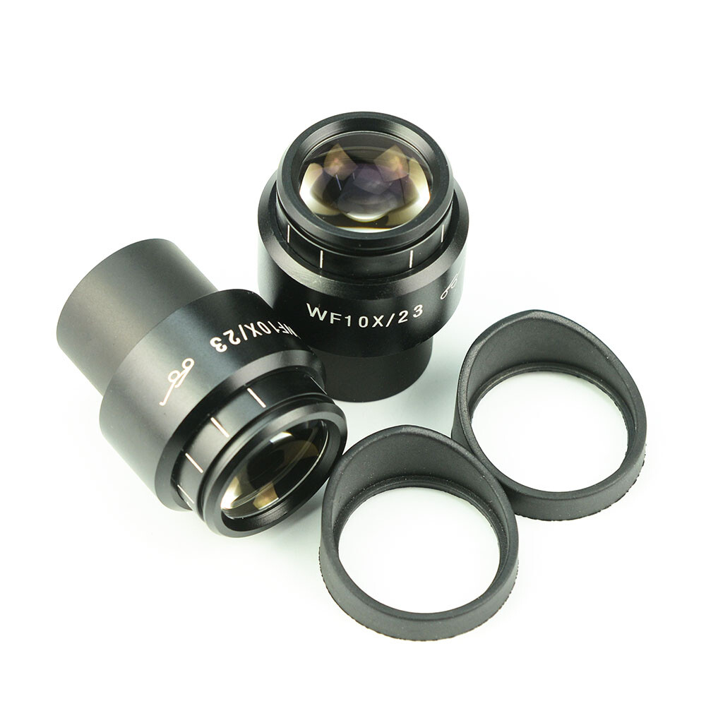 10X Microscope Eyepiece 30mm High Eyepoint Ocular Diopter Adjustable Wide Field