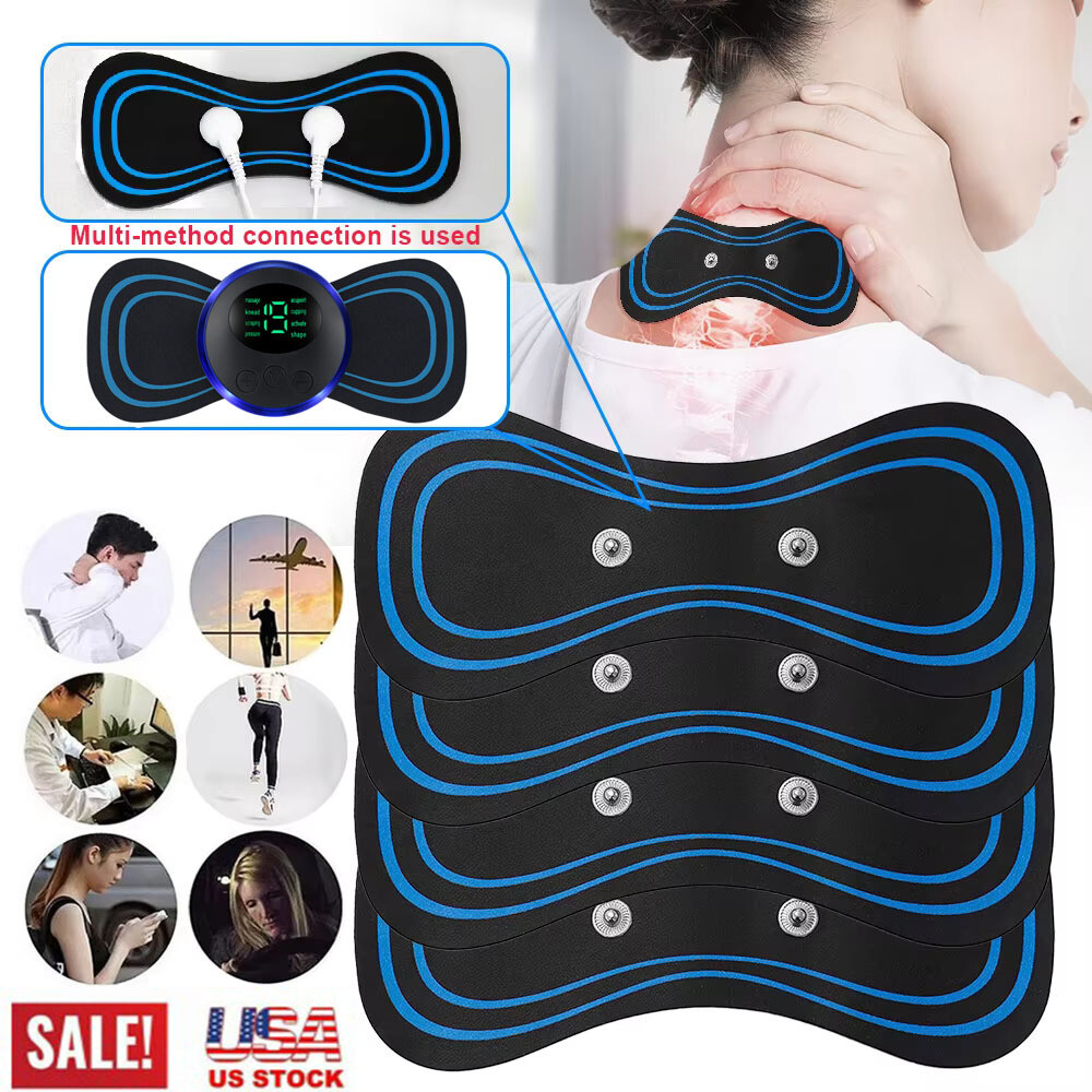 Smart Pulse Massager Sticker Back Full Body Muscle Stimulator Pain Relief Device