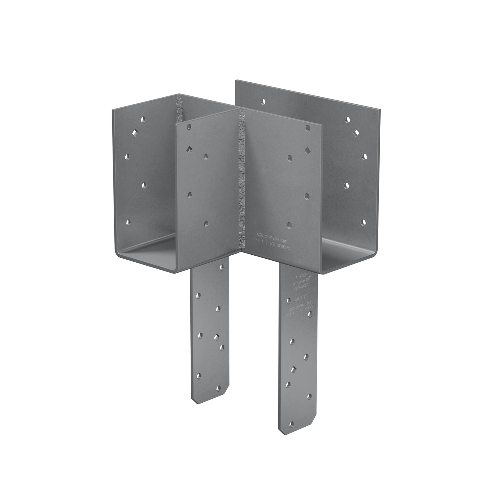 Simpson ECCLLQ464SDS ECCLLQ L-Shape End Column Cap for 4x Beams, 6x Post w/ SDS