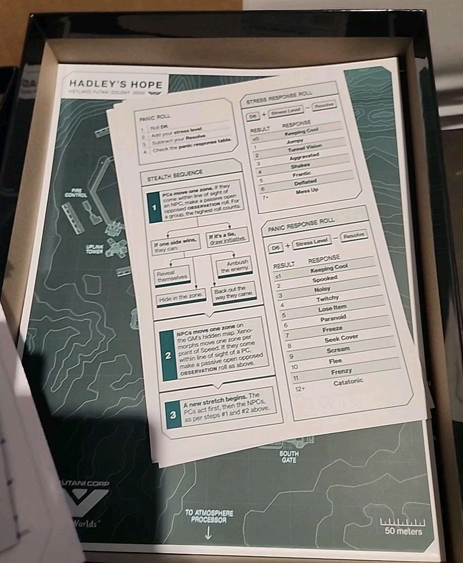 Alien RPG: Evolved Edition Starter Set With Partial Rapture Protocol Minis Box