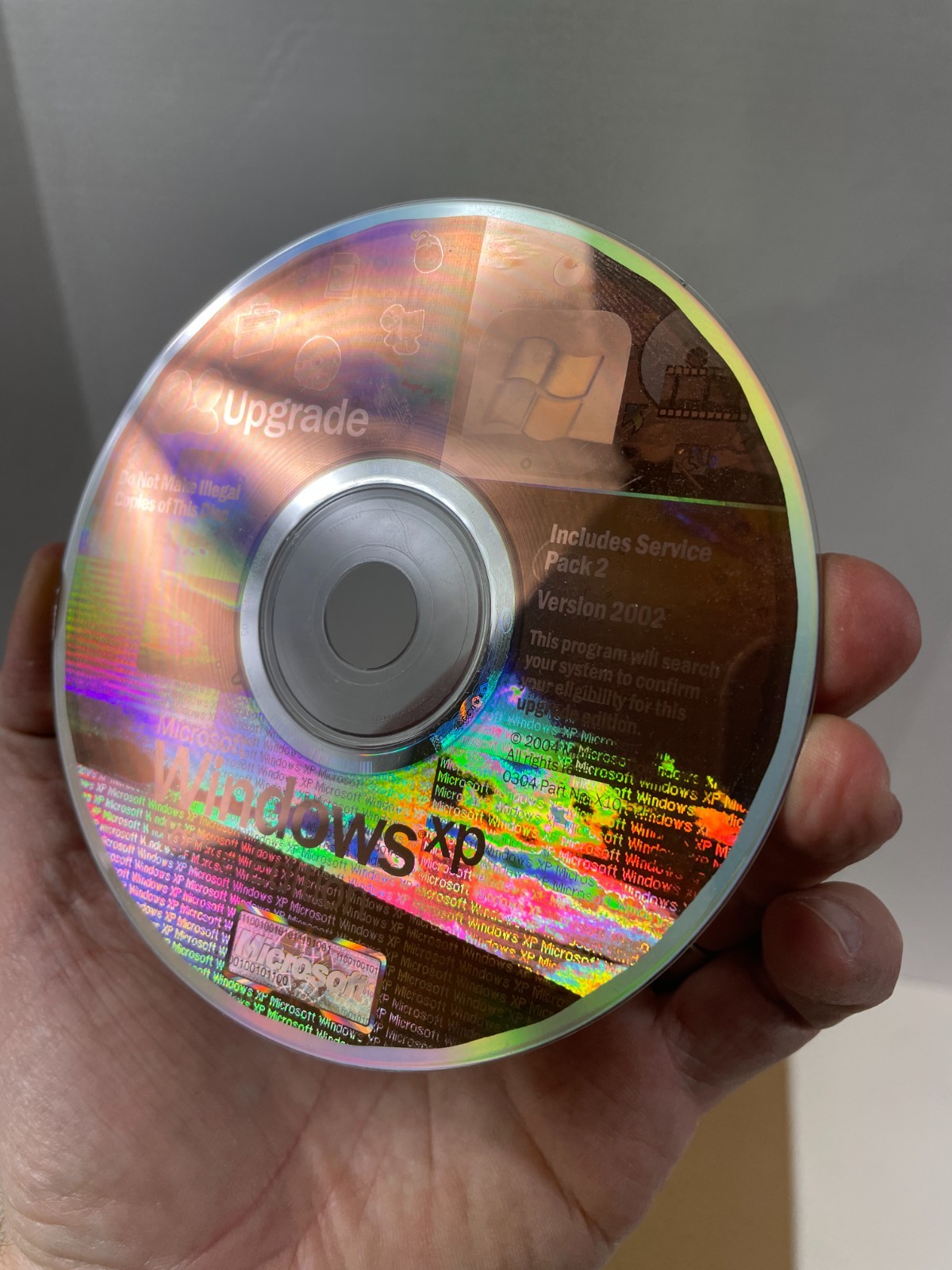 Microsoft Windows XP Home Edition SP2 ~ Upgrade Disc ~ No Product Key