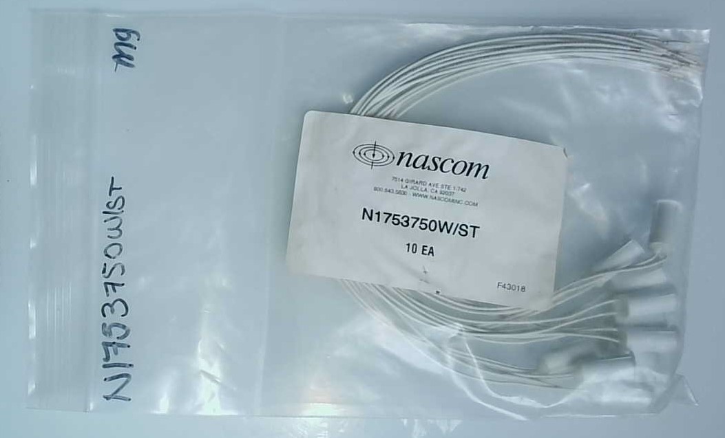 Nascom N1753750W/ST Ten White Recessed Door Contacts (DOES NOT INCLUDE MAGNETS)