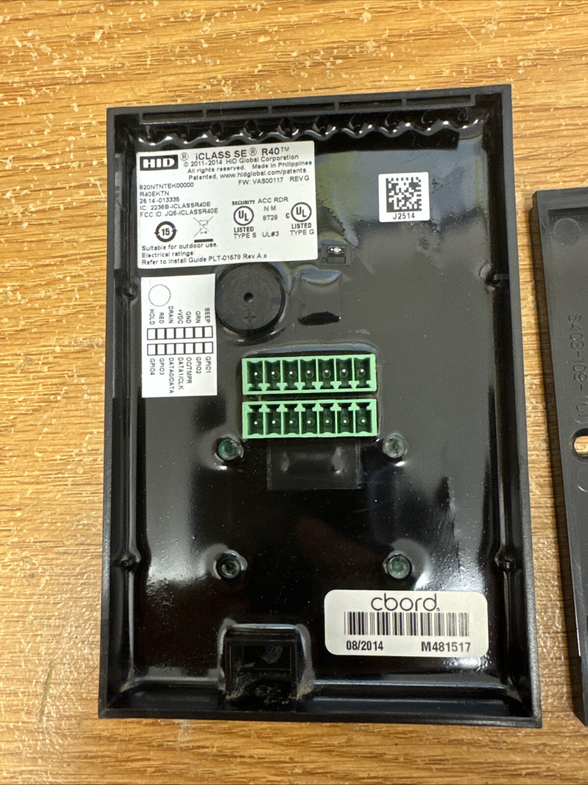 HID Driven By Cbord iCLASS SE R40 READER/WALL MOUNT 920NTNTEK00000. R40EKTN