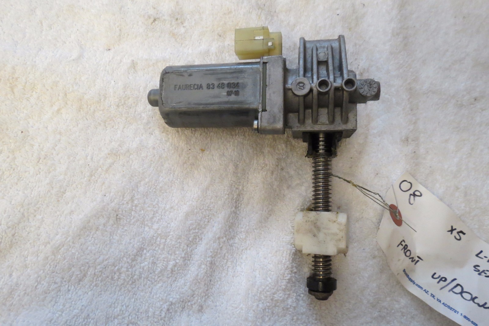 07 08 2007 2008 BMW X5 Left Front Height Up/Down Seat Motor 0390203270 OEM 382L