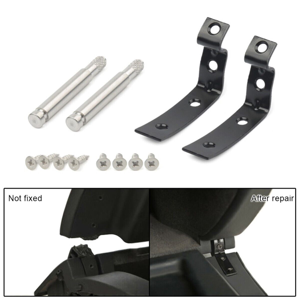Glove Box Lid Hinge Snapped Repair Fix Brackets Kit For Audi A4 S4 RS4 B6 B7 8E
