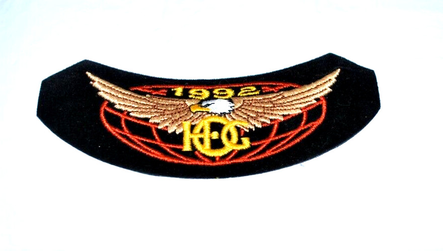 HARLEY DAVIDSON OWNERS GROUP Rocker Patch 1992 HOG Membership NOS Vintage.