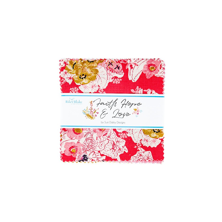 Faith Hope & Love Riley Blake 5" Stacker