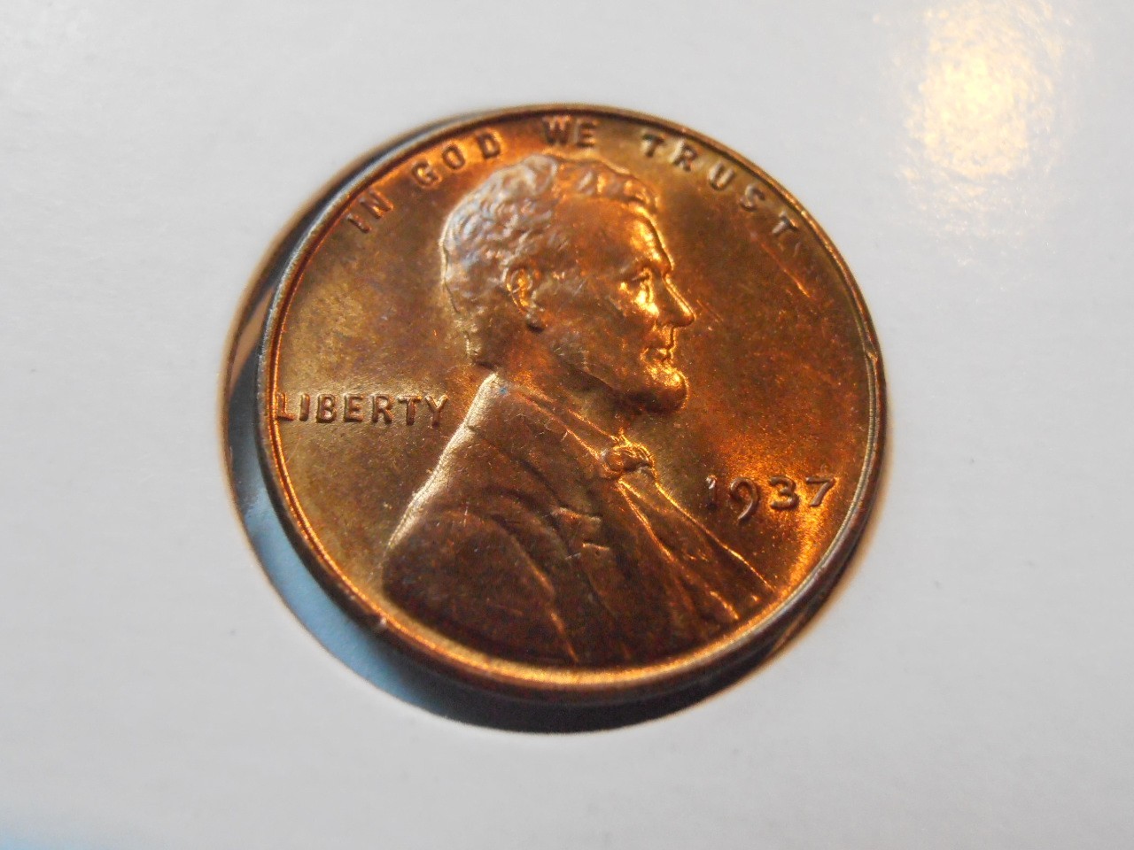 1937 P Lincoln Wheat Cent, UNC, (37PEW1)