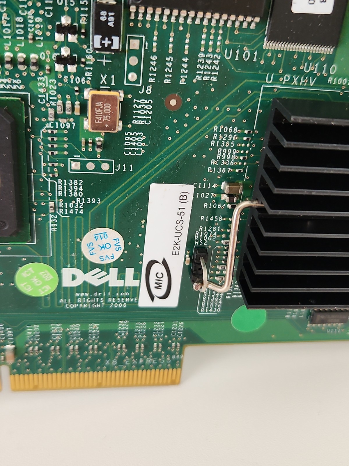 Dell E2K-UCS-51 SAS Raid Controller PCI-E