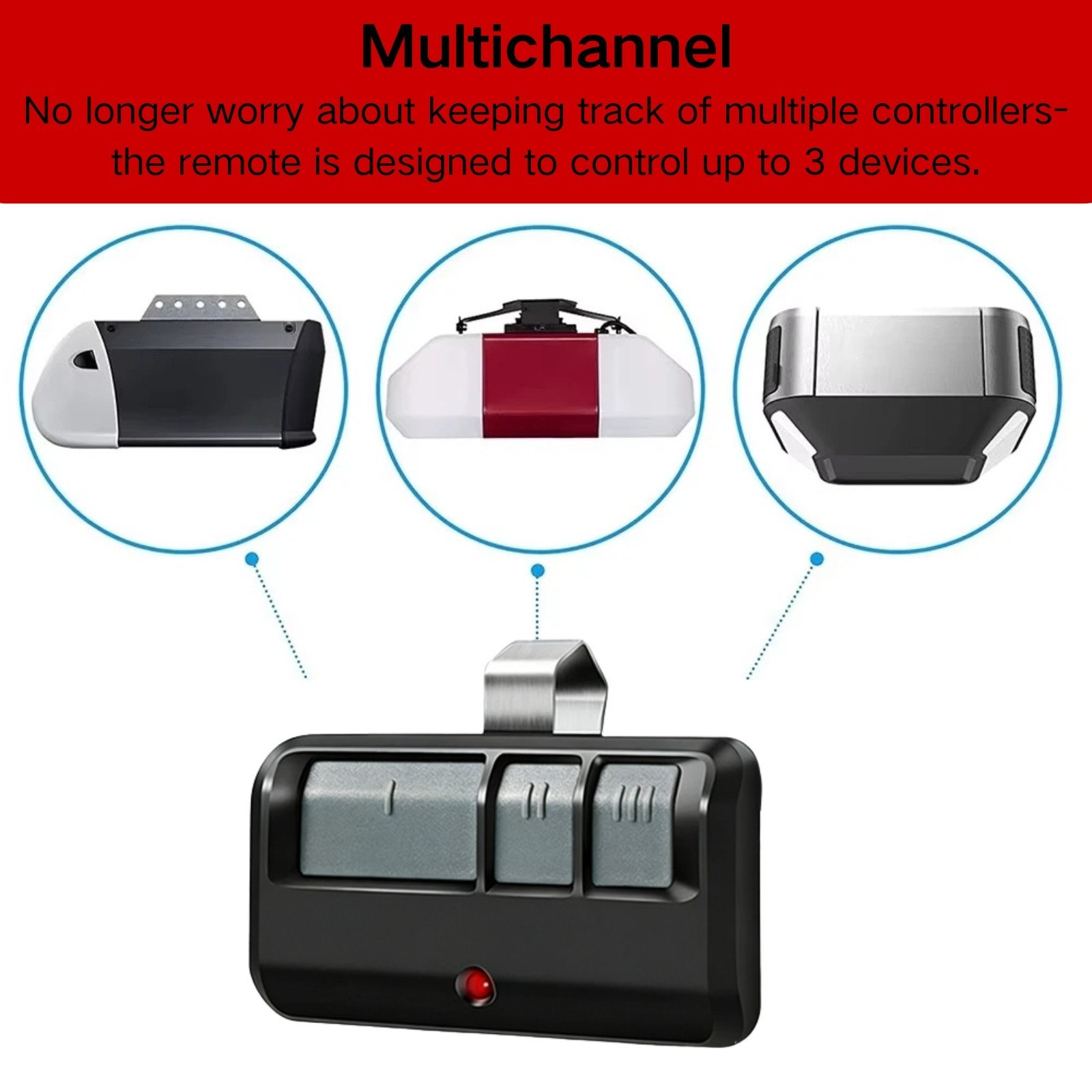 1 Pack-LiftMaster 893Max Remote Control - Black