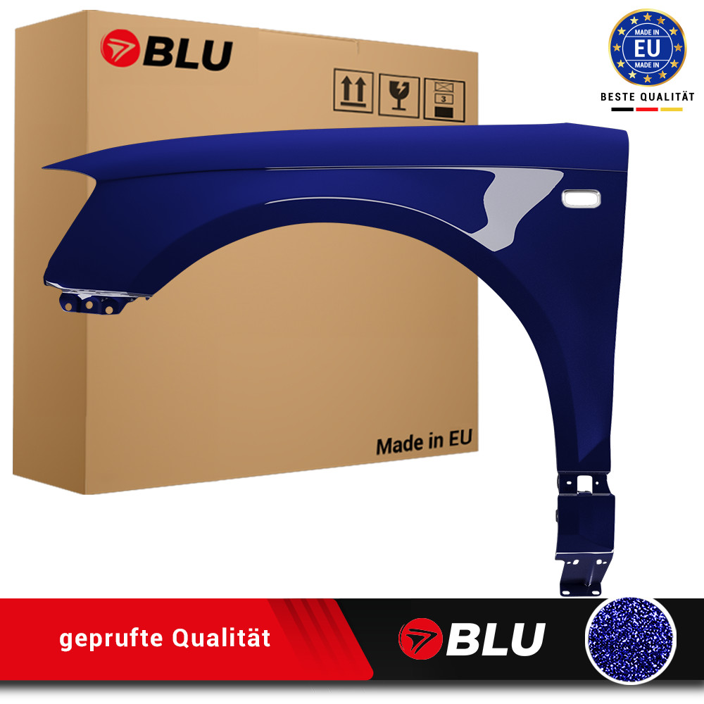 Fender For Audi A3 8P LZ5J Left Blue 2003-2008 Front Painted New