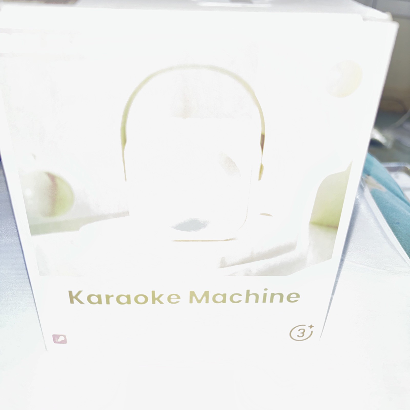 Beilihart Mini Karaoke Machine with 2 Wireless Microphones for Kids Adults Blue