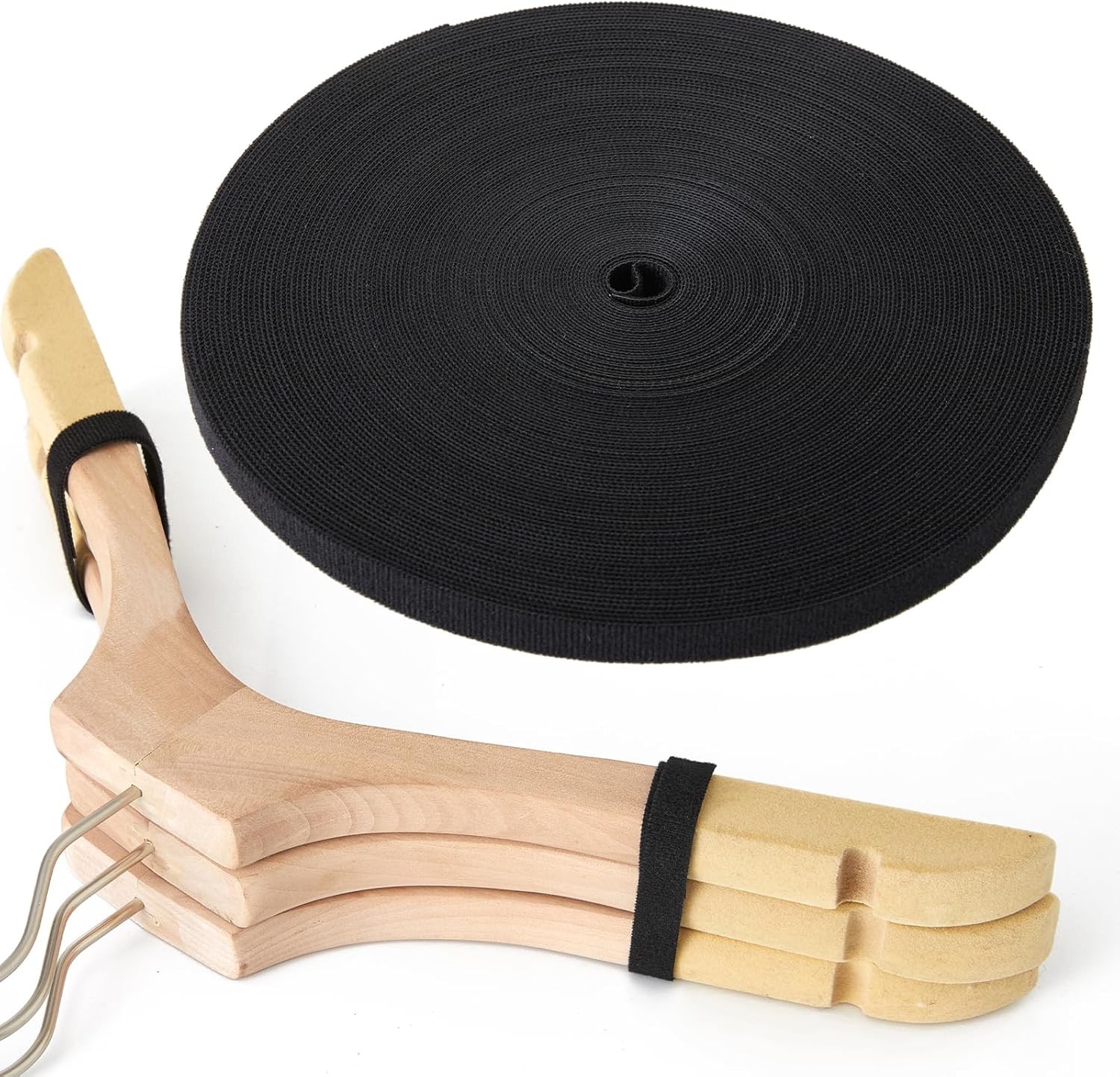 1/2In X 100Ft Hook and Loop Roll | Double-Sided Strips Self-Gripping Straps #79