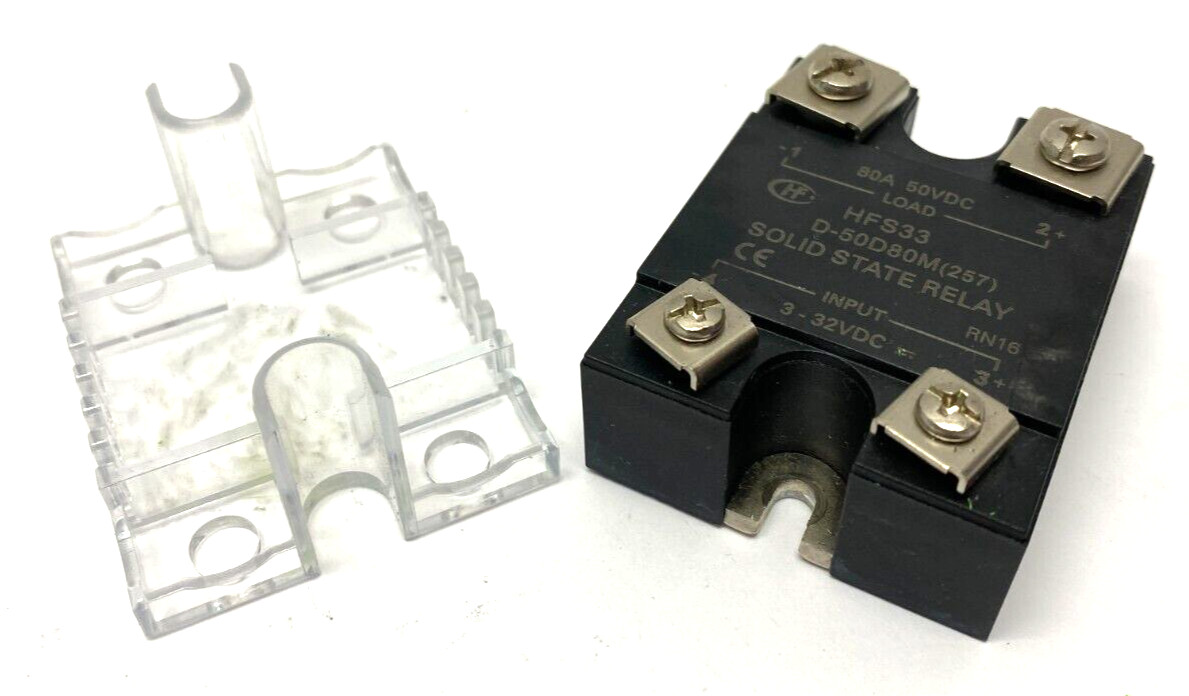 Hongfa HFS33 D-50D80M Solid State Relay 50VDC 3-32VDC 80A