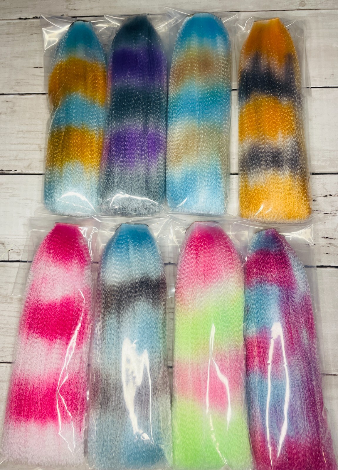 SPECIALTY Dyed Crimped Nylon Hair Jigmaking Tacklecraft Snook Bucktail Flairhawk