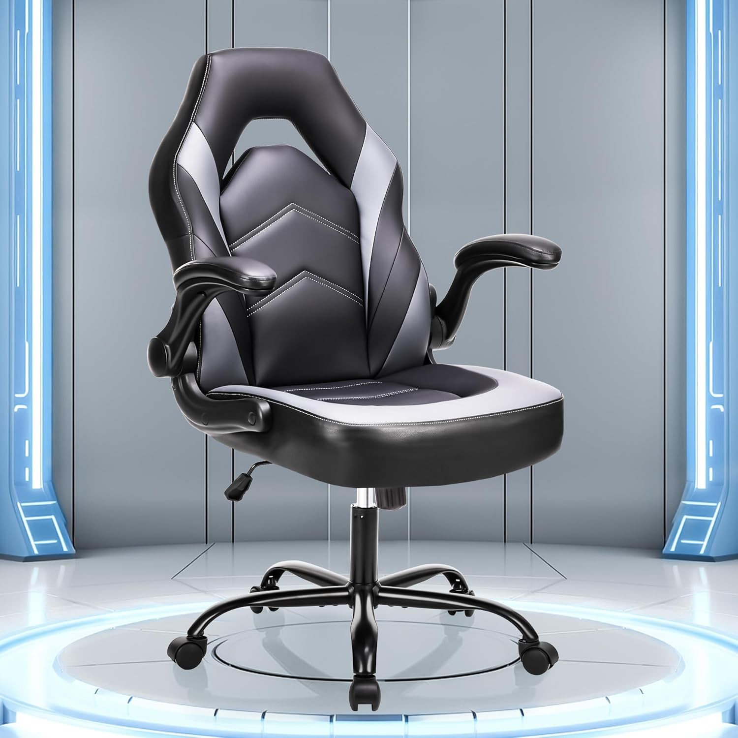 Office Desk Leather Gaming Computer Chair Ergonomic W/ Adjustable Swivel Task