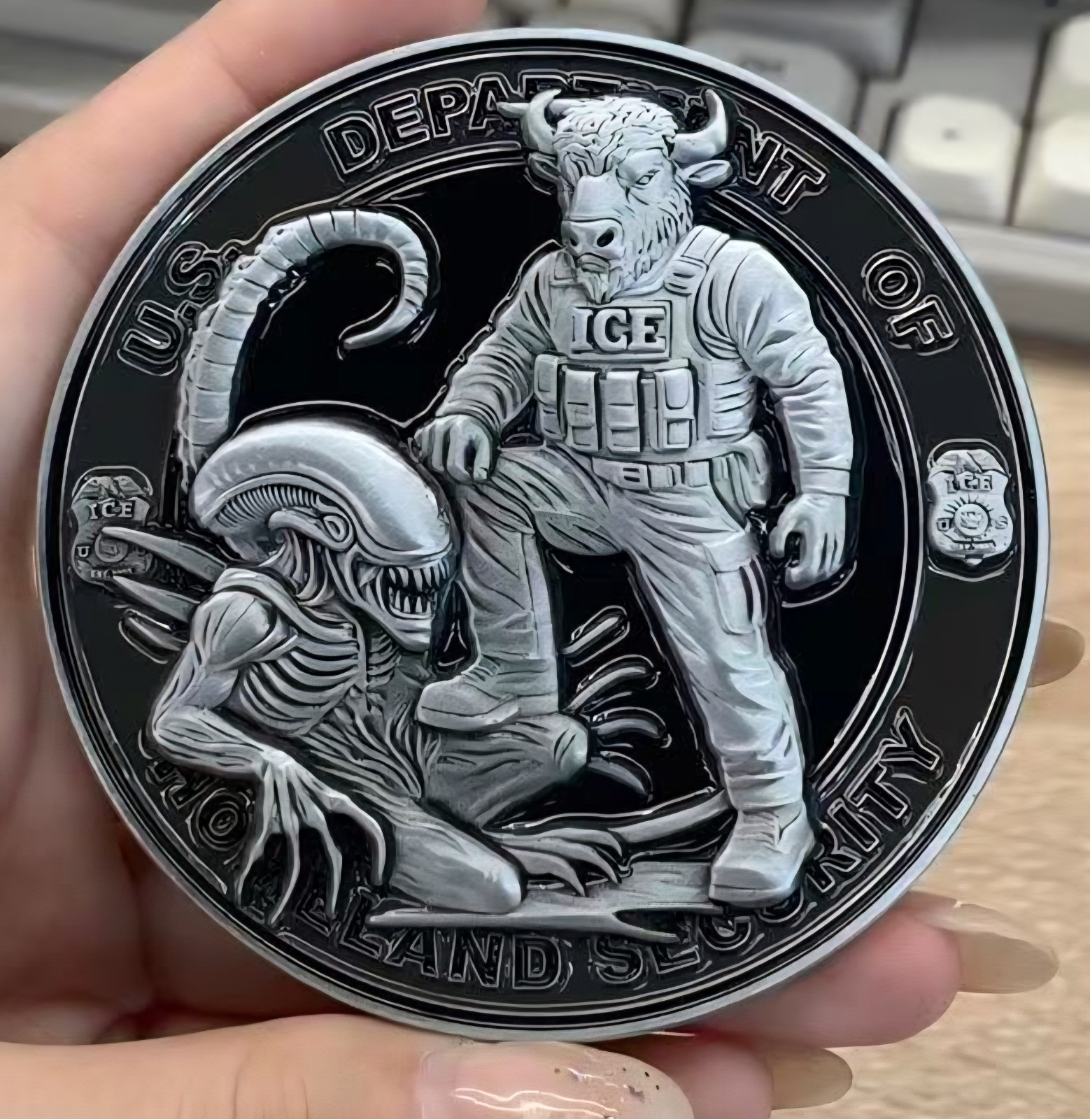 Buffalo Immigration And Customs Enforcement ICE Challenge Coin